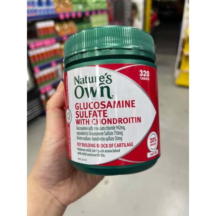 Nature's_Own_Glucosamine_Sulfate_1500_With_Chondroitin_320_viên