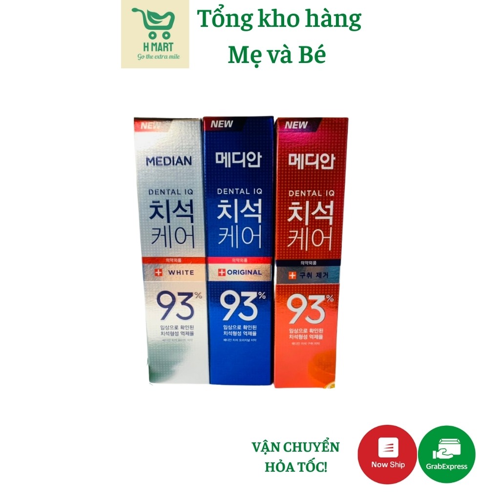 Kem đánh răng Median Dental IQ 93% Hàn Quốc 120g