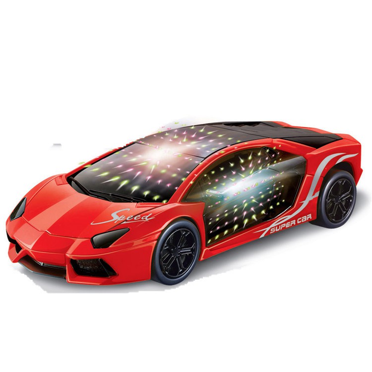Đồ chơi xe điện Lamborghini hình người nhện phát nhạc + đèn