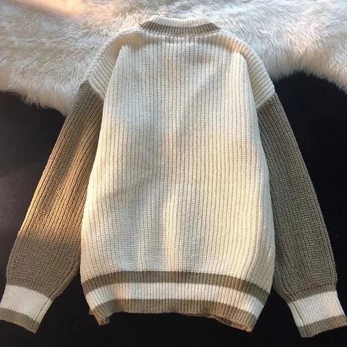 Áo khoác len thêu họa tiết phong cách Hàn Quốc cho nam