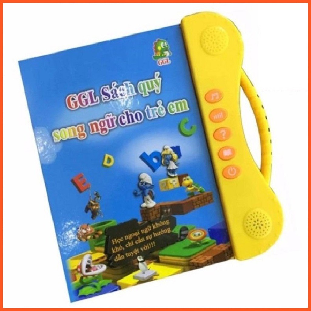 [Tặng sét 5 tập đồ chơi dán hình] Sách Nói Điện Tử Song Ngữ Anh- Việt Giúp Trẻ Học Tốt Tiếng Anh