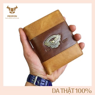 [DA THẬT] Bóp Ví Da Nam Dáng Đứng Thời Trang, Bóp Nam Da Bò Cầm Tay Cao Cấp