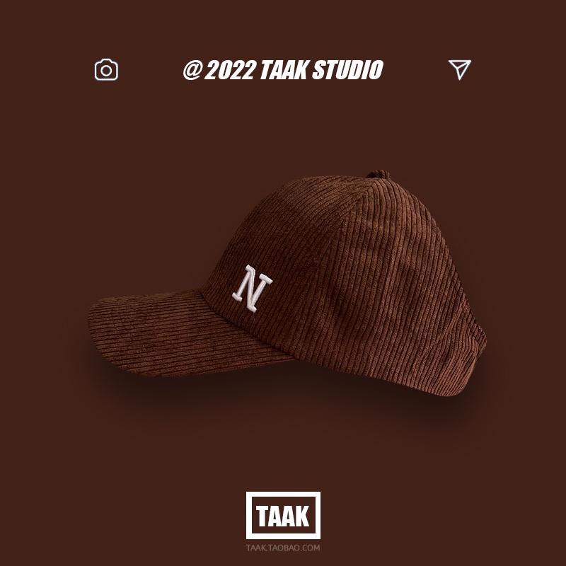 Mũ Lưỡi Trai Vải Nhung In Chữ N Thời Trang Xu Hướng