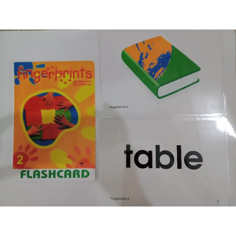Flashcard Fingerprint 2 (A5 in 2 mặt) ép plastic