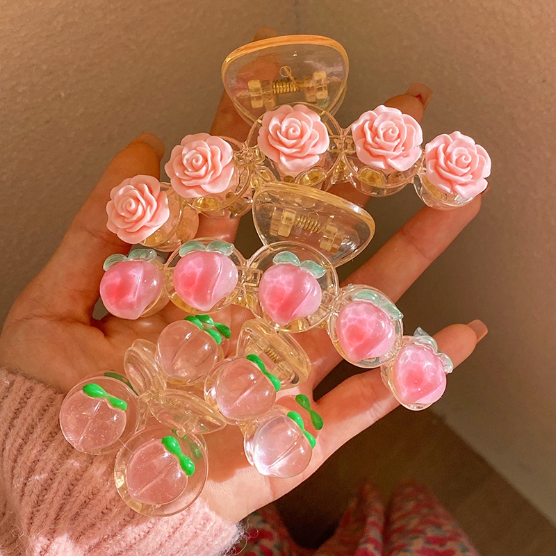 Kẹp Tóc Hình Hoa Hồng Đáng Yêu Thời Trang Cho Nữ