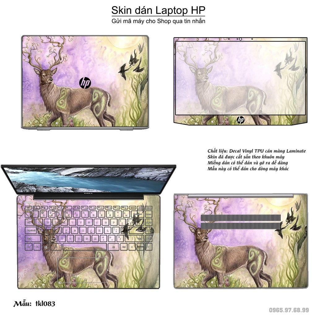 Skin dán Laptop HP in hình thiết kế _nhiều mẫu 8 (inbox mã máy cho Shop)