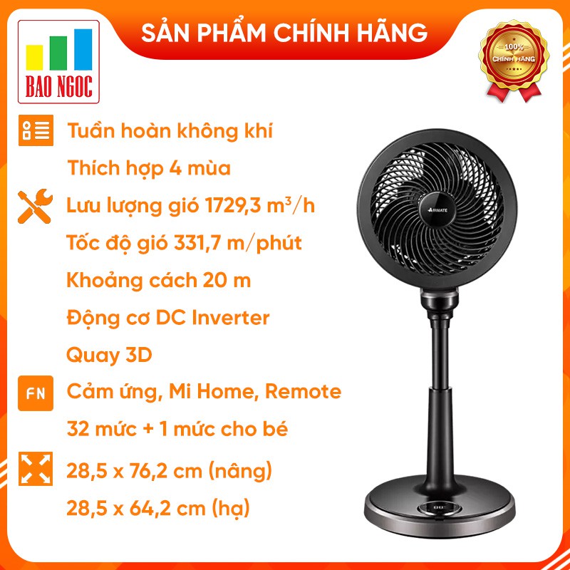 Quạt tuần hoàn thông minh Xiaomi Airmate CA23-AD9