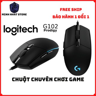 Chuột gaming chuột logitech G102 Led RGB 8000 DPI Siêu nhạy [kèm deal lót chuột 0d]