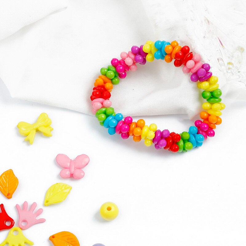 Hạt nhựa acrylic hình học hoạt hình nhiều màu dành cho làm trang sức thủ công diy