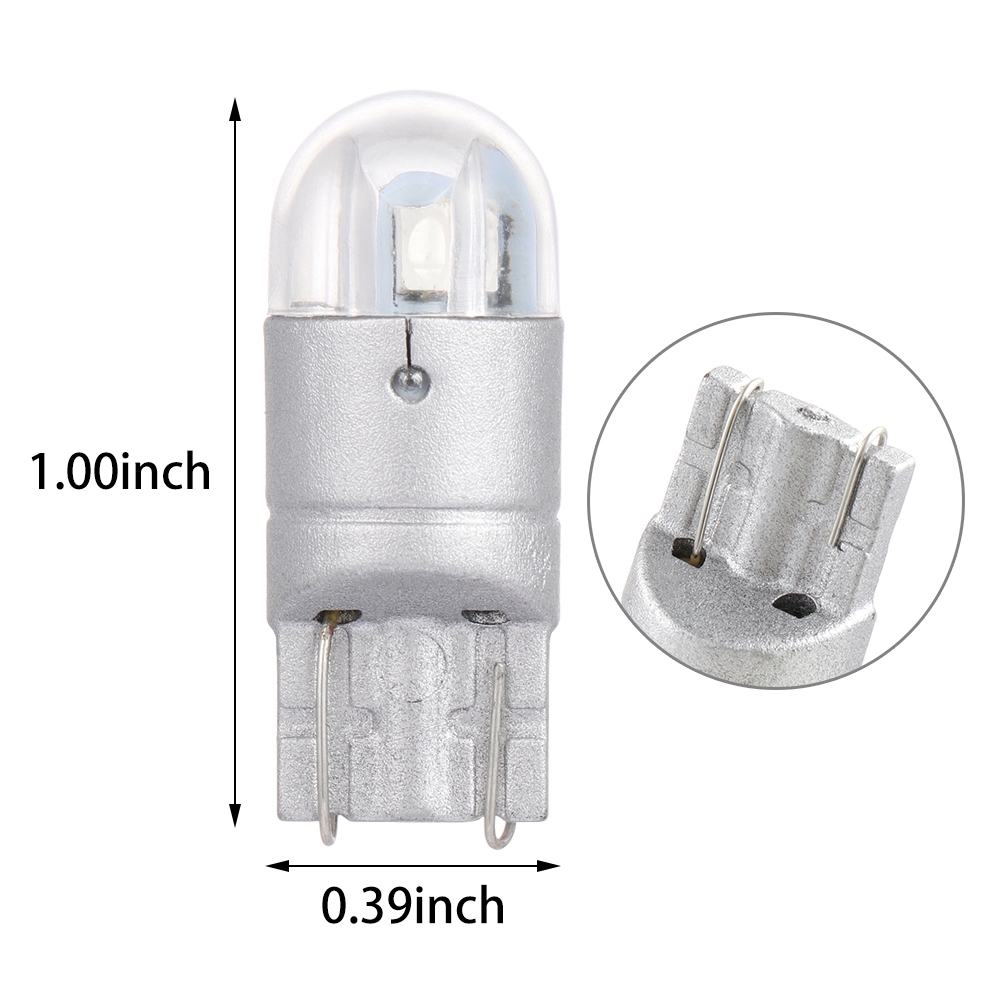 Bộ 2/10 bóng đèn LED nhiều màu dùng gắn nội thất xe hơi/ soi biển số 3030 2 SMD W5W chất lượng cao