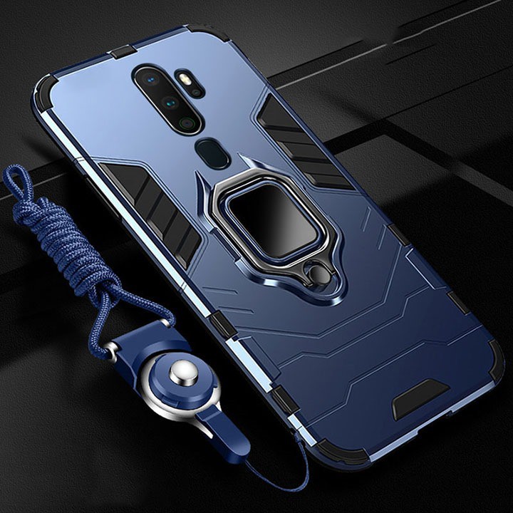Ốp lưng ❤️FREESHIP❤️ Ốp lưng oppo a5 2020, a9 2020, a31,oppo f11, oppo f11 pro Ironman chống sốc kèm iring chống lưng