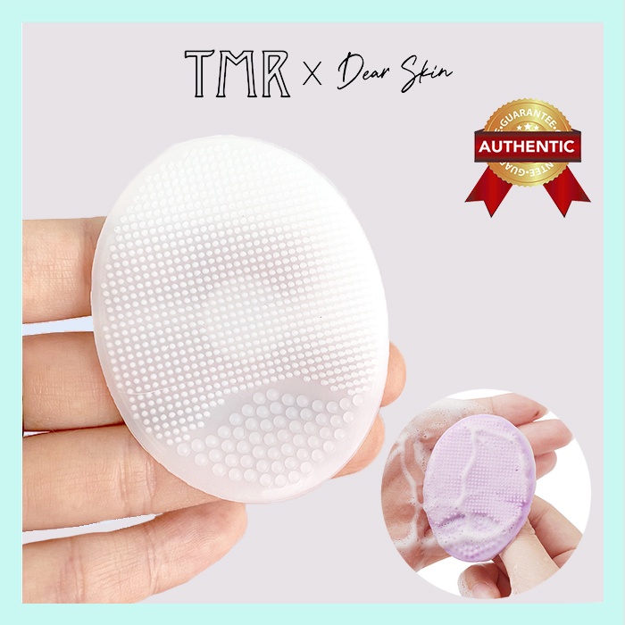 [Miếng] Pad rửa mặt TMR làm sạch da silicone hiệu quả với đầu đen, thích hợp khi du lịch