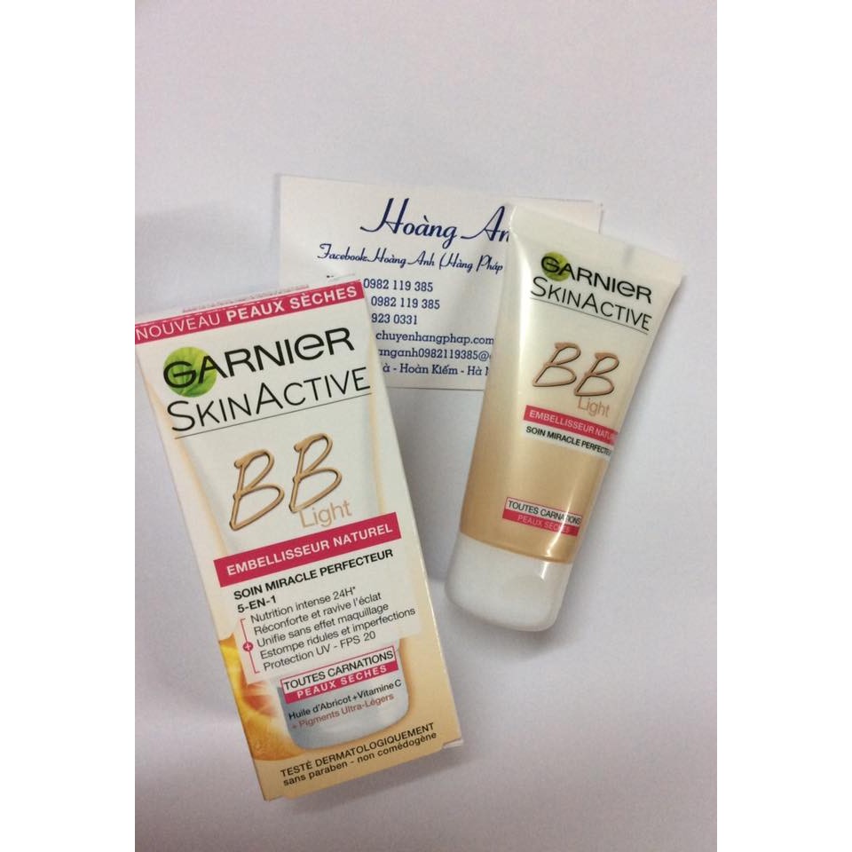 Kem trang điểm, dưỡng da BB Garnier Light 5 in 1
