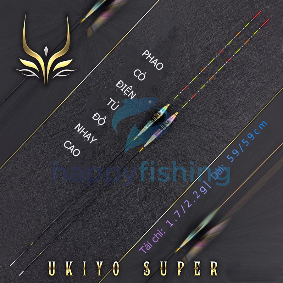 Phao Cỏ Điện Tử, Phao Đèn Câu Đêm Độ Nhạy Cao UKIYO UZ-047