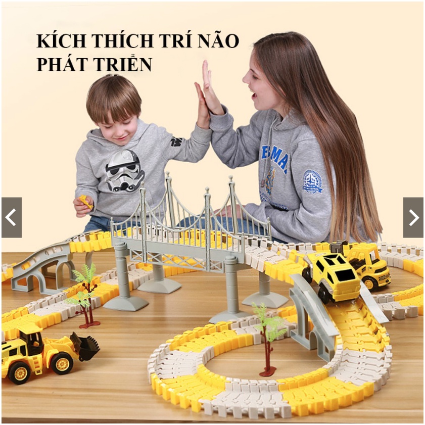 Bộ Đồ Chơi Lắp Ráp Đường Ray Xe Hơi Dành Cho Bé Yêu, xả hàng