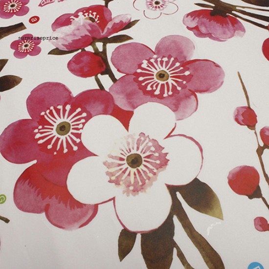 Giấy dán tường trang trí in hình hoa mận DIY