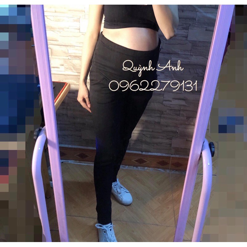 Quần legging bầu lót lông