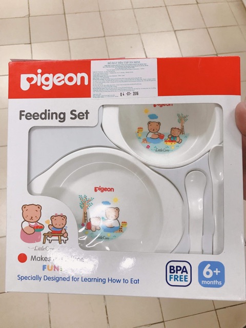 Bộ ăn dặm piegon an toàn cho bé