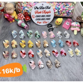 Hoa Bột Nail set 2 bông Hoa Sen Trang trí móng