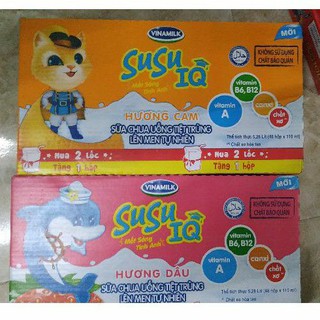 Thùng Sữa Susu dâu hoặc cam IQ Vinamilk