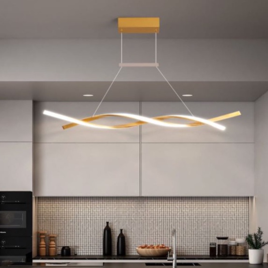 Đèn thả LISDA hiện đại hình xoắn trang trí nhà cửa hiện đại .