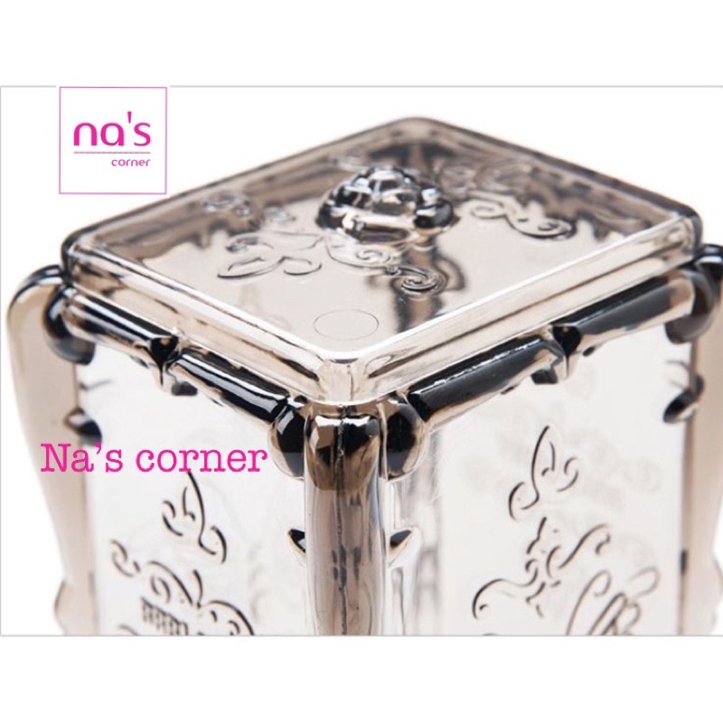 Hộp Đựng Bông Tẩy Trang Có Nắp Đậy Trang Điểm Mini Chống Bụi Cao Cấp