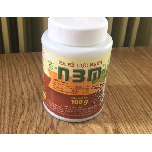 Phân bón lá kích rễ N3M lọ 100g, siêu ra rễ cho cây trồng lọ 100g