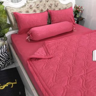 Bộ drap thun gấm hàn quốc thương hiệu latico cao cấp có sẵn 40 màu