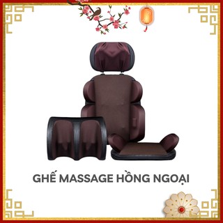 Ghế Massage hồng ngoại có xoa bóp chân cao cấp, Đệm mát xa thư giãn toàn thân giúp giấc ngủ sâu