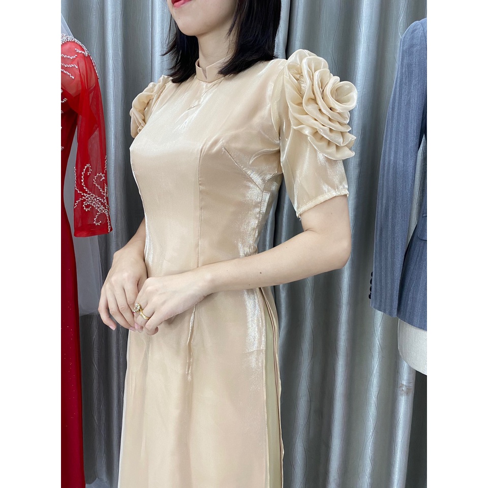 Áo dài thiết kế mới_siêu xinh tông da nhẹ nhàng