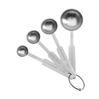 Bộ dụng cụ đo lường, bộ 4 muỗng đong, thìa đong Inox cao cấp