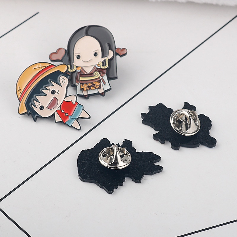 Huy Hiệu Cài Áo Hình Nhân Vật Luffy Ace Hancock Trong Phim Hoạt Hình One Piece YB2