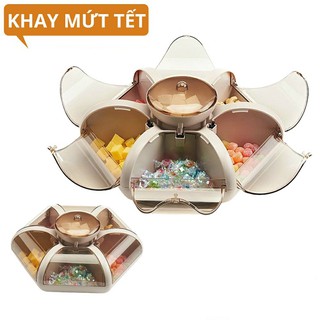 Khay Hộp Đựng Mứt Tết Đẹp 2024 - Nhấn Nút Mở Nắp Thông Minh