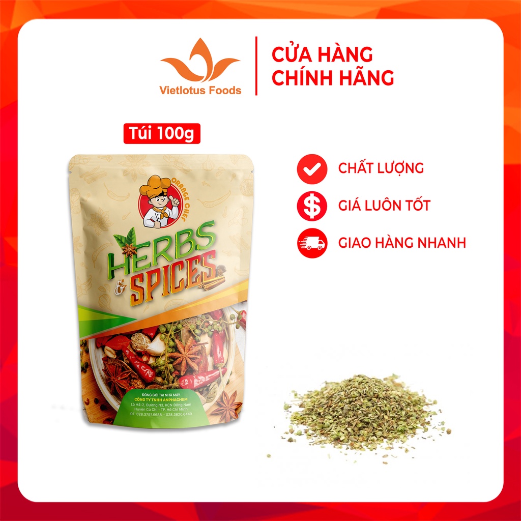 Hỗn Hợp Lá Thơm Khô Mixed Herbs Provence - 100 gram/ tui