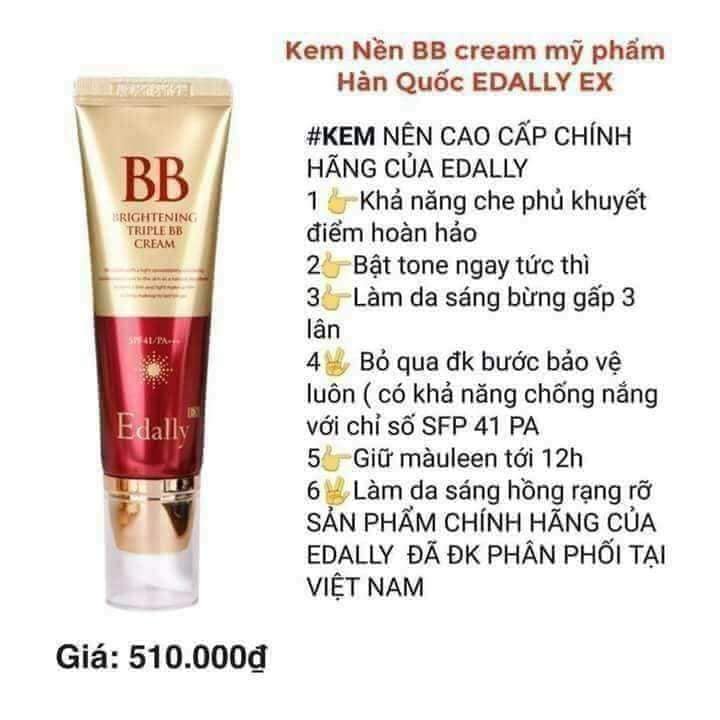 Kem nền BB cream Edally