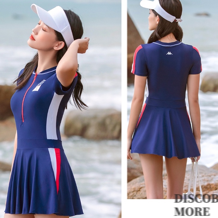 Kappa Đồ Bơi Một Mảnh Kappa Kiểu Váy Cho Nữ