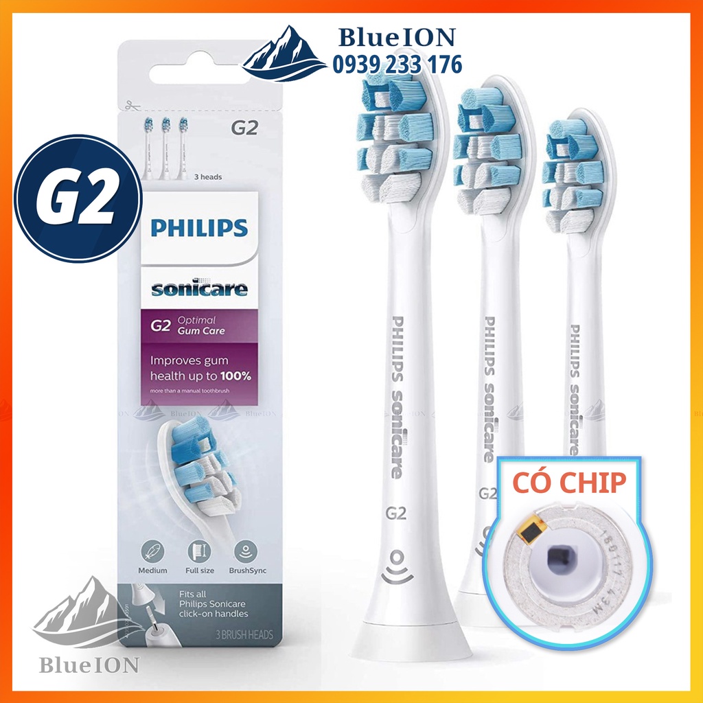 [Hàng Mỹ] Đầu bàn chải điện Philips Sonicare G2 Optimal Gum Care