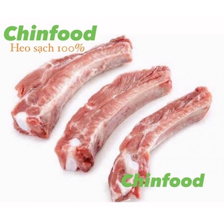 1kg sườn non heo -mổ tại lò mỗi ngày- heo nóng 100%