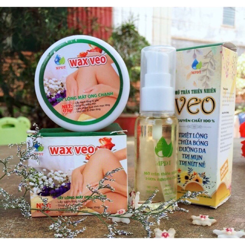 Gel wax lông Veo và tinh chất triệt lông Veo