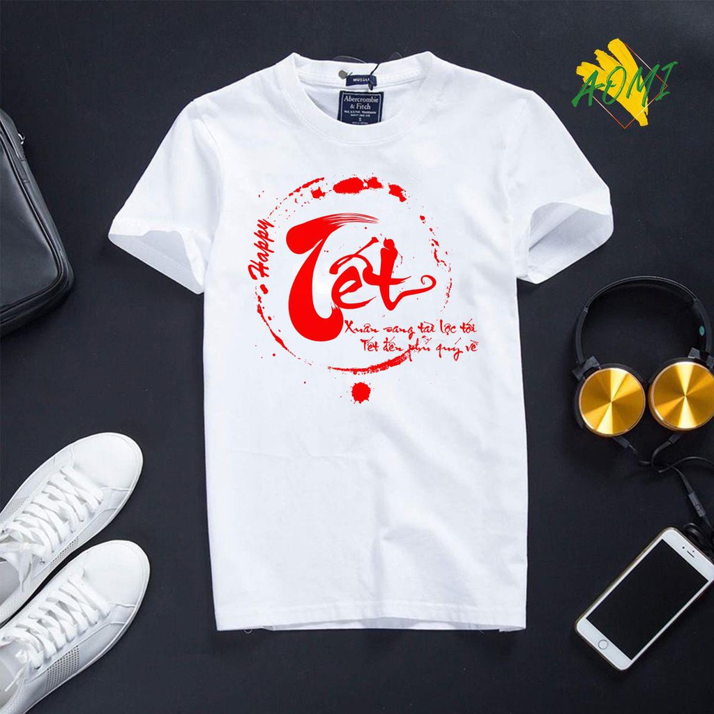 ÁO THUN UNISEX AOMI ĐẶC BIỆT TẾT TÀI LỘC MAY MẮN TAY NGẮN TAY LỠ NAM NỮ AOMIVN THỜI TRANG