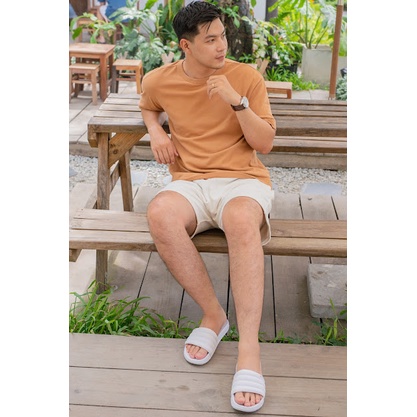 Dép nam quai ngang đẹp thời trang trắng đen BQ D 4S