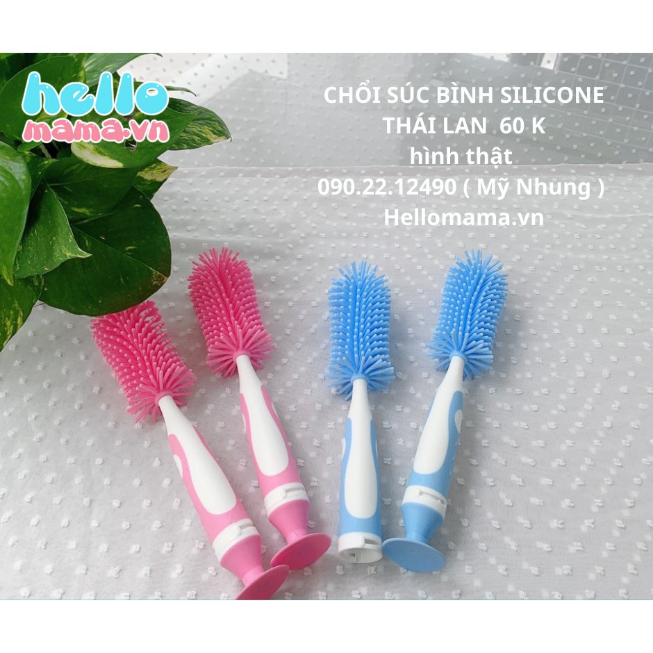 CHỔI CỌ BÌNH SỮA SILICONE THÁI LAN SIÊU MỀM 360 ĐỘ