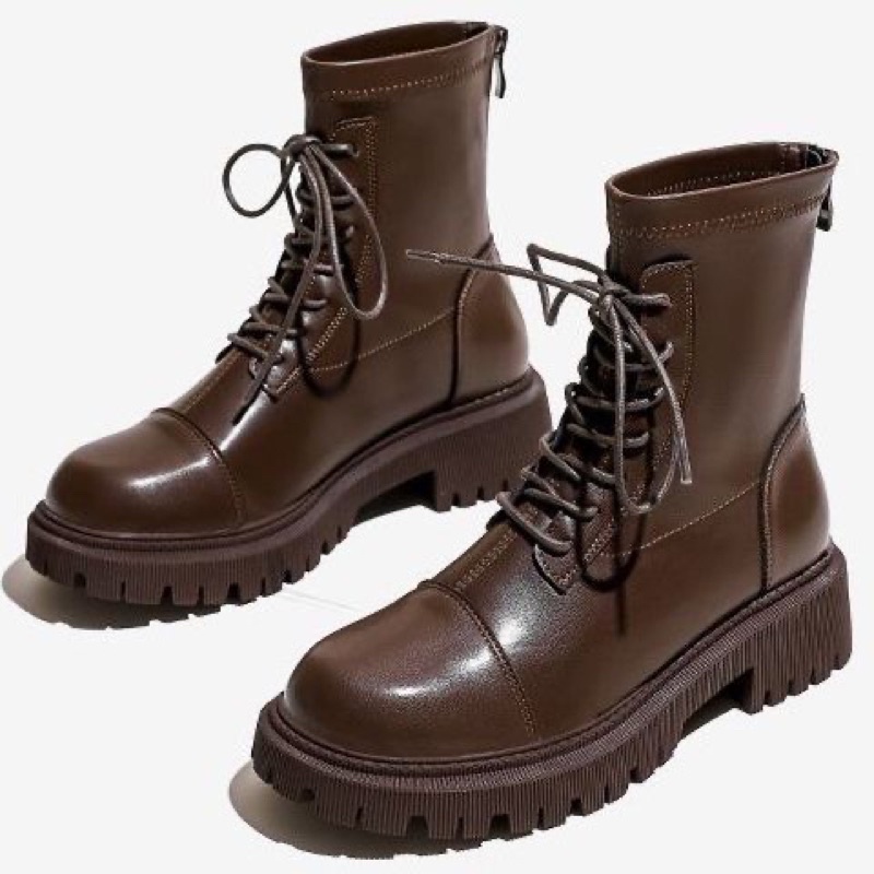 GIÀY BOOT DA CAO CỔ PHONG CÁCH RETRO