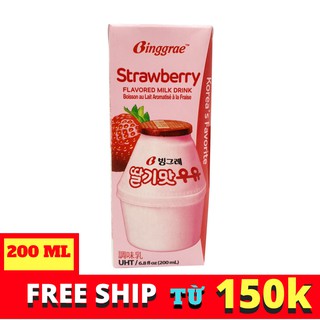 Sữa Binggrae Dâu 200ml