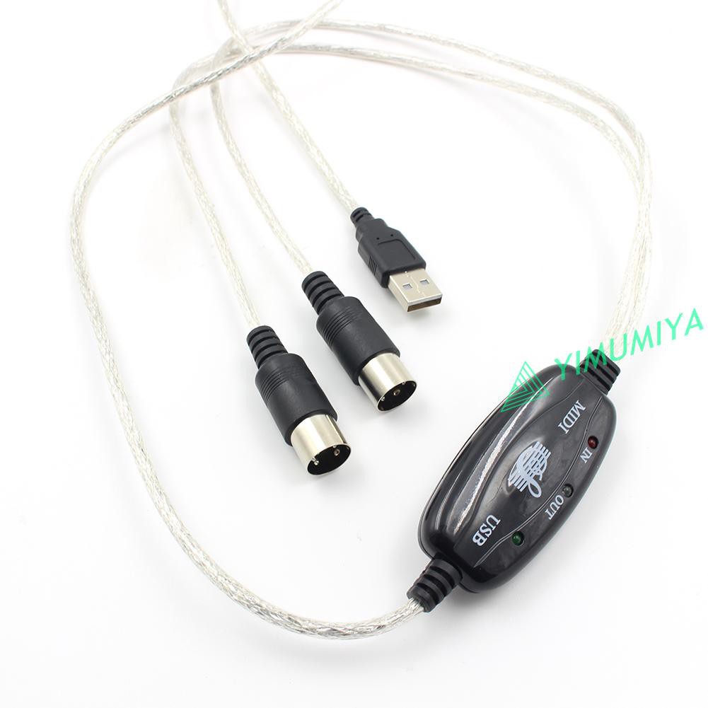 Dây Cáp Chuyển Đổi Âm Thanh Midi Sang Usb Dài 2m