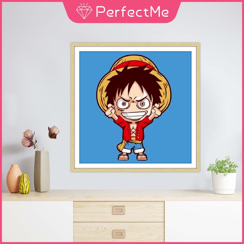 Bộ tranh đính đá 5D họa tiết hoạt hình dễ thương kích thước 30x30CM DIY dùng trang trí nhà cửa