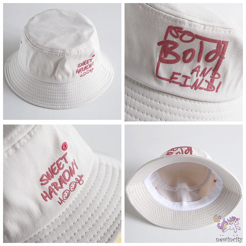 Mũ xô in chữ thời trang Hàn Quốc cho trẻ em