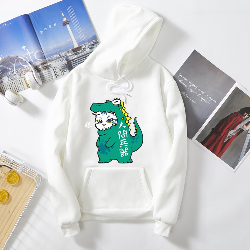 Áo Hoodie Dài Tay In Hình Hoạt Hình Dễ Thương Dành Cho Cặp Đôi | BigBuy360 - bigbuy360.vn