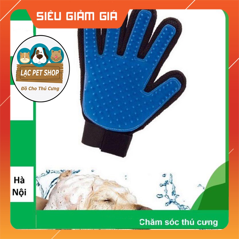 Găng tay chải lông, lấy lông rụng cho chó mèo (TAY PHẢI ) Găng tay siêu dính lông thú cưng