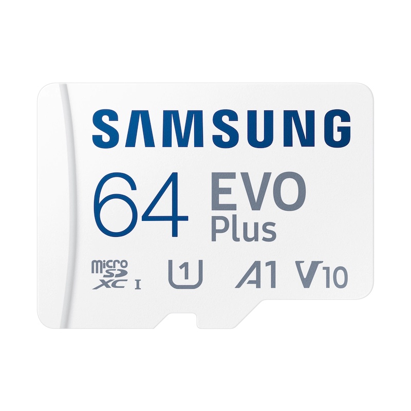 Thẻ nhớ MicroSDXC Samsung Evo Plus U1 A1 V10 64GB 130MB/s V2021 (Trắng)